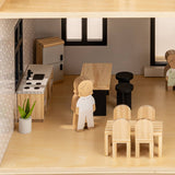 Wooden Doll House Kitchen Furniture & Accessories (12 pcs)