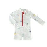 Swim Long Sleeve One-Piece Set Sail