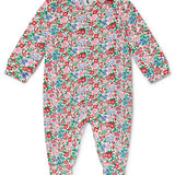 CHRISTMAS BABY SLEEPSUIT | FESTIVE FLORAL