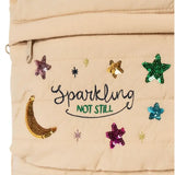 Juno Quilted Sequin Backpack - Cameo Rose
