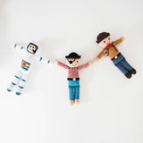 Handcrafted Fun-Loving Pirate Doll – Organic Cotton Crochet