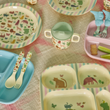 Melamine Baby Dinner Set in Gift Box - Sweet Jungle Print - 4 pcs.