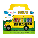 OOLY x Peanuts Snoopy School Coloring Travel Kit