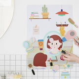 Creative Play Bath Stickers & Poster Set  - Makeup