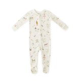 Ribbed Baby Sleeper Partridge in a Pehr Tree