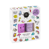 Nail Polish and Nail Sticker Set for Kids WOW