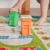 Orange Trash Can