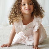 Chloé | Corduroy Cotton Anglaise Dress | Primrose