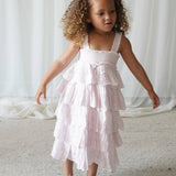 Amélie | Muslin Cotton Anglaise Dress | Seashell