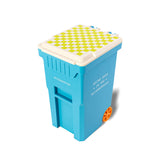Blue Trash Can