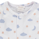 Moon and Stars Footie | Blue