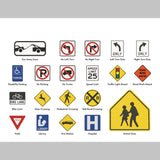 Begin One Way: A Children's Book Of Road Signs