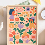 Paint by Numbers Kit & Canvas for Kids - Flower Patch
