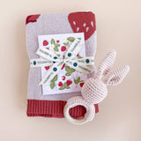 Greeting Card Strawberry Bunny Baby Birthday Spring Summer