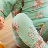 Green Bloom Pajama Set