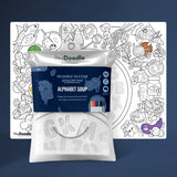 Alphabet Soup Sensory Coloring & Doodle Mat