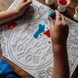 Alphabet Soup Sensory Coloring & Doodle Mat