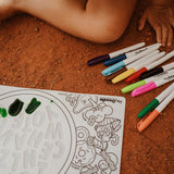 Alphabet Soup Sensory Coloring & Doodle Mat