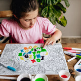 Alphabet Soup Sensory Coloring & Doodle Mat