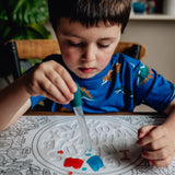 Alphabet Soup Sensory Coloring & Doodle Mat