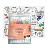 Aussie Icons Classic Coloring & Doodle Mat