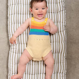 Bubble Rainbow Stripe Romper