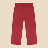 Cherry Denim Pleated Trousers