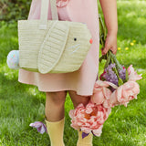 Stripy Ear Bunny Basket Bag