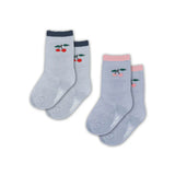 2 Pack Jacquard Frill Socks