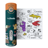 American Animal Mini Coloring & Doodle Mat