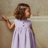 Organic Twill Dress with Collar