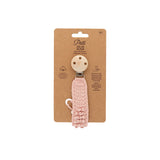 Patti Oslo Pacifier Clip | Cream, Baby Blue, Pink