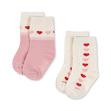 2 Pack Jacquard Socks - Heart
