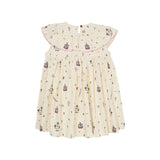 Printed Dress with Frill