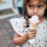 Printed Dress with Ruffle Sleeves