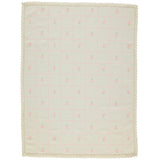 Rosie Jacquard Blanket Mauve Pink