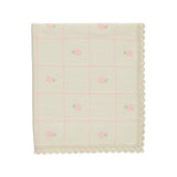 Rosie Jacquard Blanket Mauve Pink