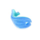 Silicone Fish Bath Scrub - Blue