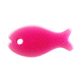 Silicone Fish Bath Scrub - Pink