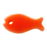 Silicone Fish Bath Scrub - Orange