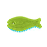 Silicone Fish Bath Scrub - Green