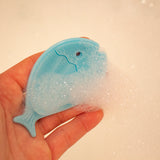 Silicone Mini Fish Scrub - Aqua