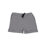 Stripe Shorts with Fold Up - Navy/Cream Stripe