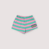 Smiley Baby Short Stripes Hibiscus
