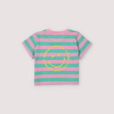 Smiley Baby T-shirt Stripes Hibiscus