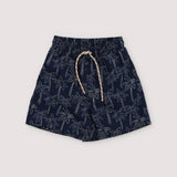 Swim Boy Palms Navy Print
