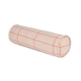 Vibes Cylindrical Cushion - Pink Red Grid