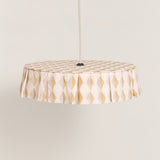 Lampshade 50cm - Mustard Lilac Harlequin