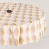 Lampshade 50cm - Mustard Lilac Harlequin