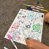 Wild Digits Sensory Coloring & Doodle Mat